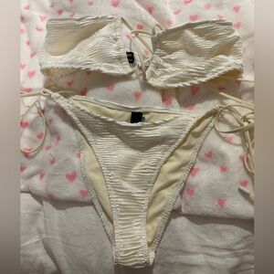 white triangl bikini